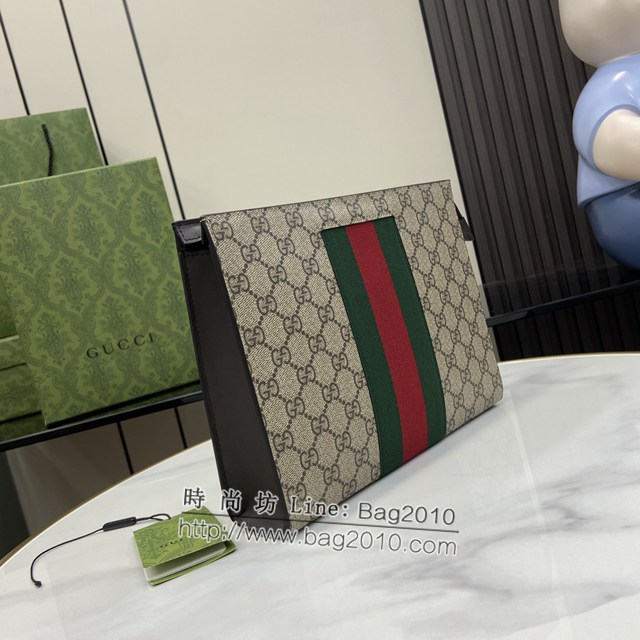 Gucci專櫃古馳最新款Ophidia系列手包男士手拿包 jh2280型號：475316